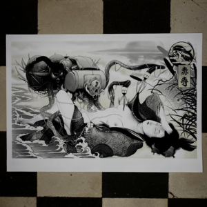"ENCOUNTERS ON THE BEACH" PRINT x Jotak