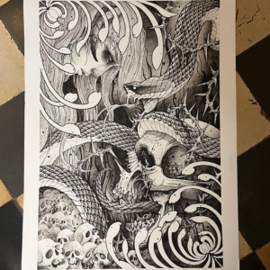 SNAKE AND SKULL PRINT x Sulsu